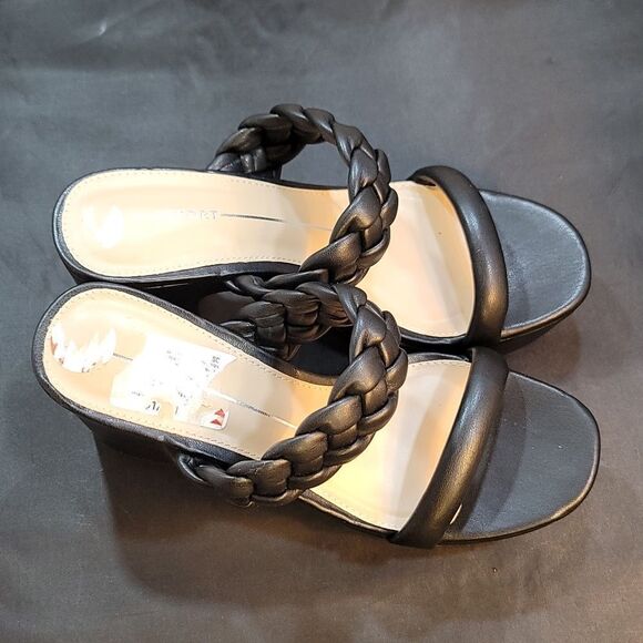 BRAND NEW REPORT DOUBLE STRAP ROUND OPEN TOE BLOCK HEEL SANDAL - Picture 8 of 14